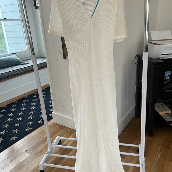 Solid and striped mesh cover up dress - perfect condition - Picture 6 of 8